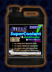 SuperCoolant Antifreeze Manufactured by: Titan Automotive/AutobodyExpress Corp. (043) Harmful or Fatal if swallowed | Read Safety Info. on back.  40% MORE HEAT TRANSFER RATES 75% MORE CORROSION INHIBITORS 20% MORE LEAK-STOP PROTECTION 5 YEARS 175K MILES OF PROTECTION  +  Titan Polymer LeakStop  +  MAKES & MODELS WILL NOT VOID FOR ALL  VEHICLE WARRANTY  Replaces any manufactures coolant/antifreeze including Subaru, Honda, BMW and GMC. Simply add: 1 Quart Titan SuperCoolant to 1 Quart water until your coolant system is full. Concentrated Formula Mix with water 1/1